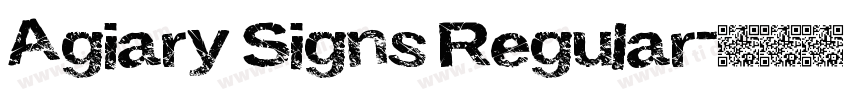 Agiary Signs Regular字体转换